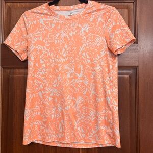 Under Armour Women's Orange Patterned Top
